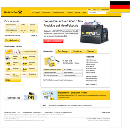 La poste Allemagne